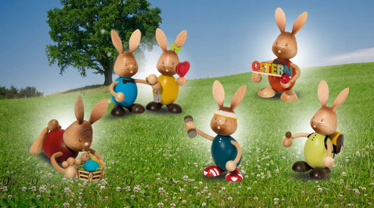 Die fröhliche Frühlingswelt der Stupsi Hasen von Kuhnert